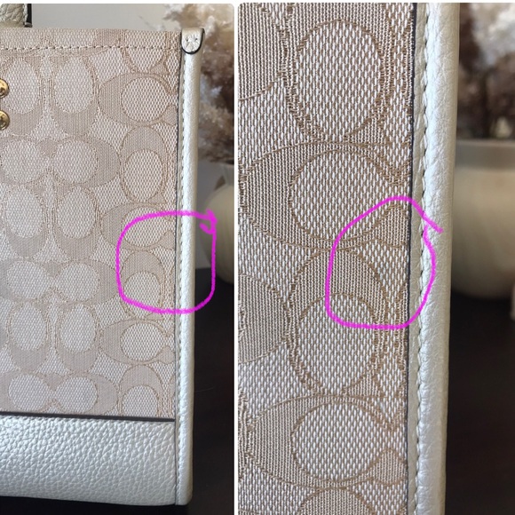 Coach Dempsey Carryall Tote Crossbody Purse with Stripe and Coach Patch - Picture 14 of 16